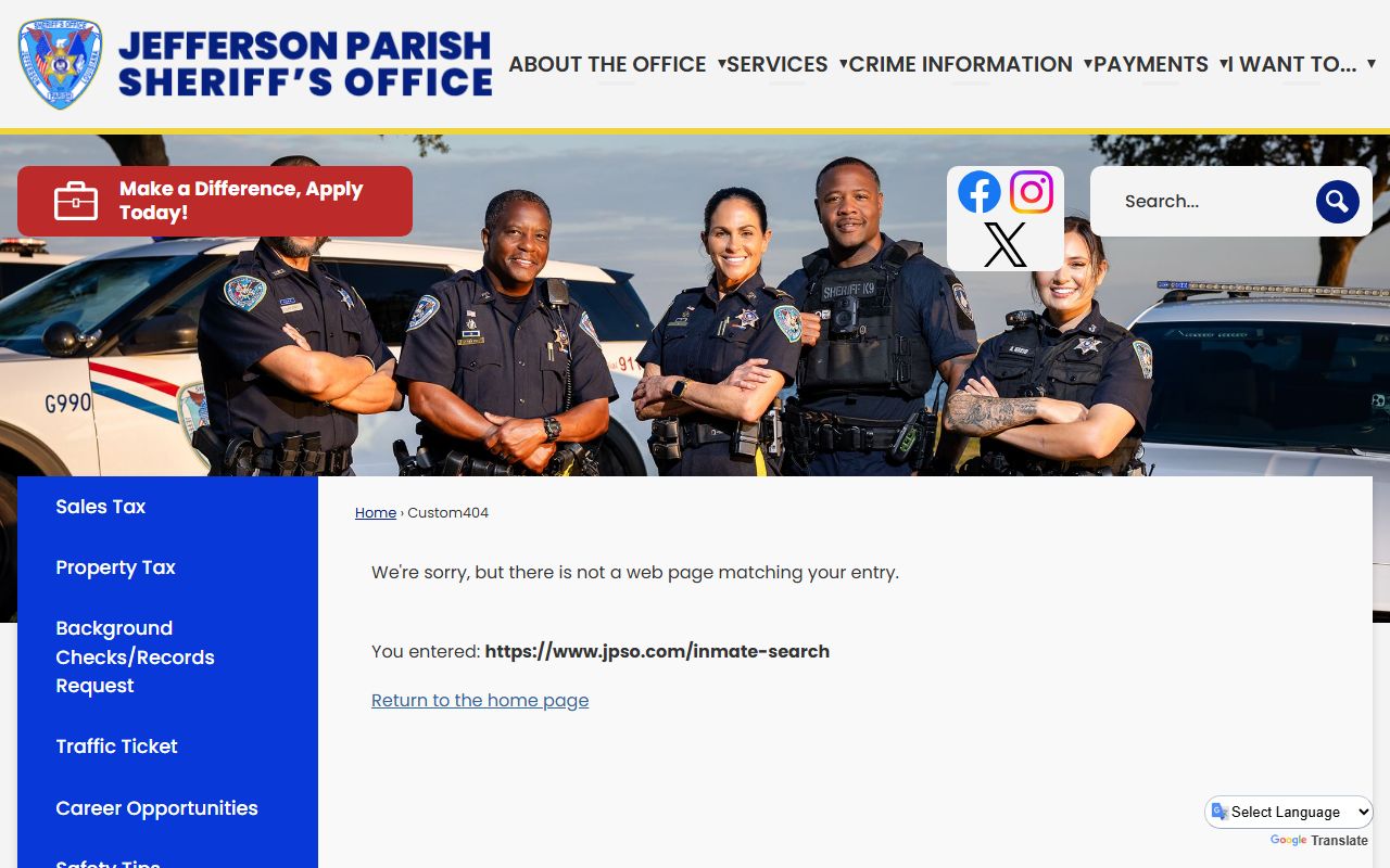 Jefferson Parish busted mugshots online inmate search on JPSO website
